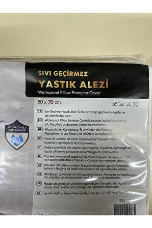 ALAS (2 ADET ) Su geçirmez Kaliteli Yastık Alezi 1 50*70 cm