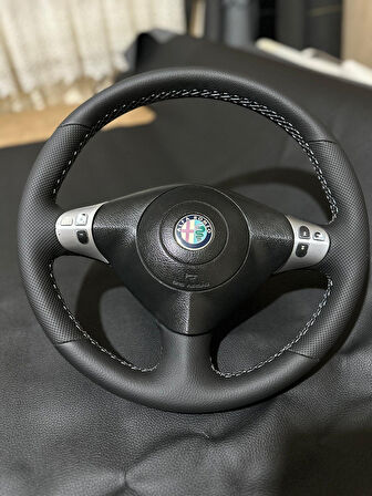 Alfa Romeo Spark147 2002-2008 ARACA ÖZEL DİKMELİ DİREKSİYON KILIFI(GRİPLİ)