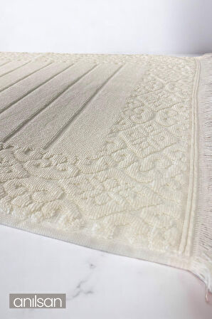 Aflora Ekru Ayak Havlusu - 50x70 Cm, 270 Gr, %100 Pamuk, Spa Ve Otel Banyo Paspası, Günlük Kullanıma Uygun