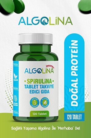 Spirulina 120 Tablet 525 Mg Protein Kaynağı - Takviye Edici Gıda