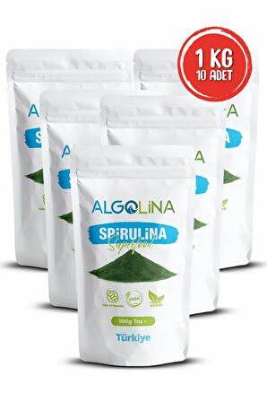 Spirulina Tozu 100 Gr (10 Adet) - Bitkisel Protein Kaynağı