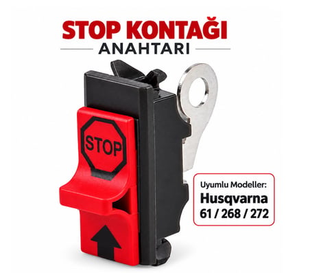 Algaride Husqvarna 61  268  272 Uyumlu Motorlu Testere Stop Kontağı Anahtarı  Motor Durdurma Şalteri