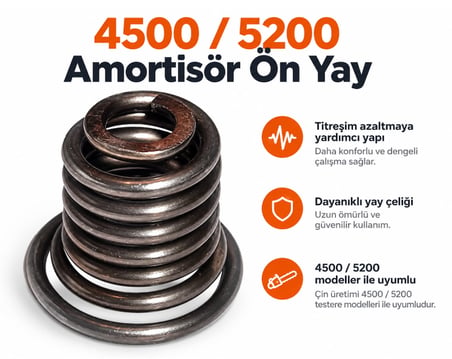 Algaride 4500  5200 ve Hyundai Uyumlu Motorlu Testere Amortisör Ön Yay Titreşim Emici Dayanıklı Yedek Parça