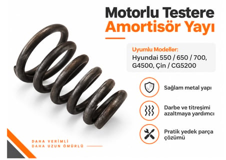 Algaride 4500  5200 ve Hyundai Uyumlu Motorlu Testere Amortisör Ön Yay Titreşim Emici Dayanıklı Yedek Parça