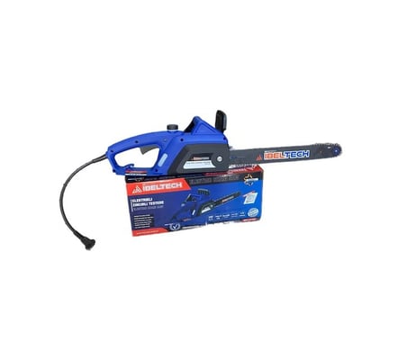Algaride Ibeltech 2400W Elektrikli Zincirli Testere – 40 cm Pala 28.5 Diş Zincir 7000 Devir