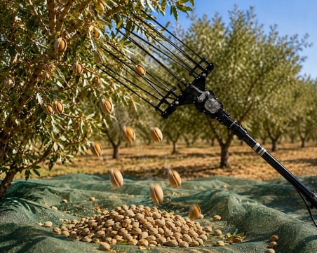 Algaride Olivpowr Master Zeytin Badem Ceviz Hasat Makinesi  Paralel Aynı Yönlü Çırpıcı  3,2 Metre Teleskopik 8 Karbon Fiber Çubuk Ayarlanabilir Devir ve Vuruş