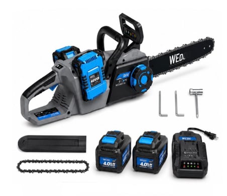 Algaride wedo wgh016 Akülü Zincirli Testere 40V Çift Bataryalı 40cm kılavuz Profesyonel Ağaç Kesim Motoru