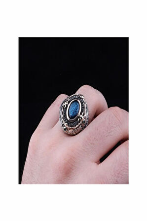 Islam Usta Tasarımı Innallahe Gümüş Erkek Yüzük