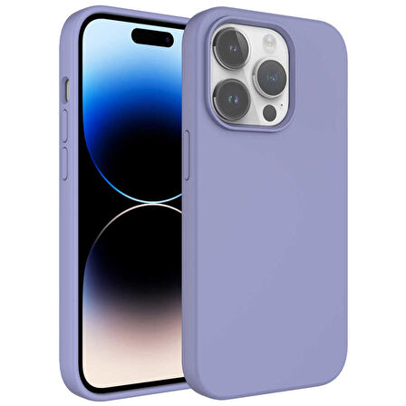 Apple iPhone 14 Pro Max Kılıf Sıvı Teknolojili Silinebilir Sert  Kivi Kapak