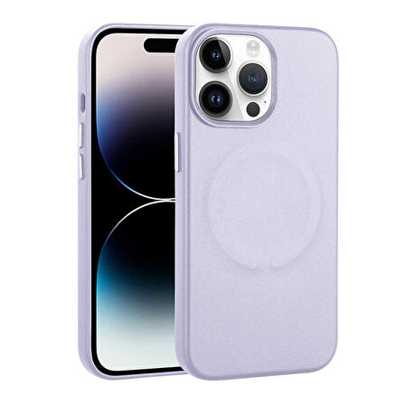 Apple iPhone 14 Pro Max Kılıf PU Deri M-safe Wireless Şarj Özellikli  Derix Kapak