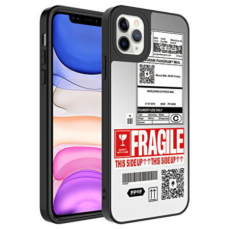 Apple iPhone 11 Pro Kılıf Aynalı Desenli Kamera Korumalı Parlak  Mirror Kapak