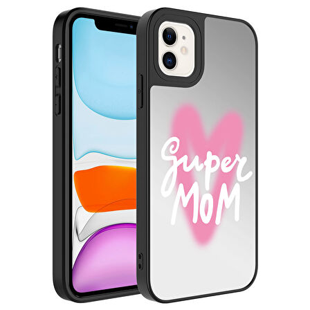 Apple Uyumlu iPhone 11 Kılıf Aynalı Desenli Kamera Korumalı Parlak  Mirror Kapak