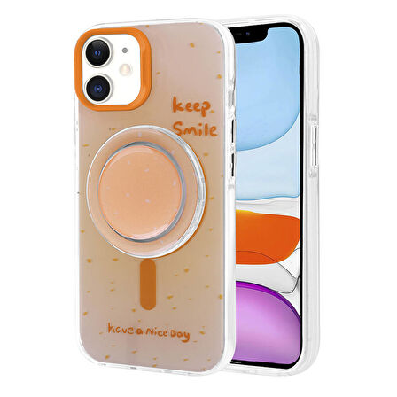 Apple Uyumlu iPhone 11 Kılıf M-safe Şarj Özellikli Tak-Çıkar Pop Soketli  Tiktok Kapak