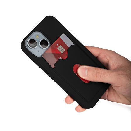 Apple iPhone 15 Kılıf  Dora Kartlıklı Silikon Kapak