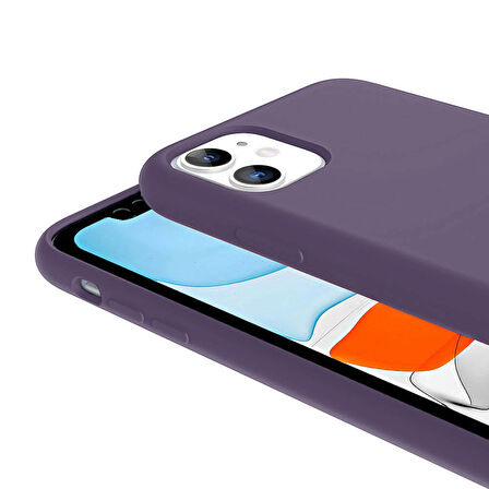 Apple Uyumlu iPhone 11 Kılıf M-safe Şarj Özellikli Sıvı Teknolojili Silinebilir Sert  Kivi Kapak