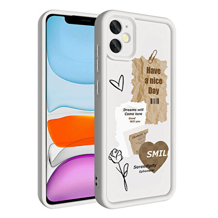 Apple Uyumlu iPhone 11 Kılıf Kamera Korumalı Baskılı Arka Yüzey  Klas Kapak