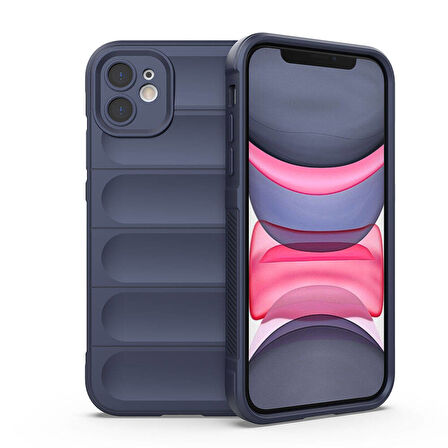 Apple Uyumlu iPhone 11 Kılıf Esnek TPU Oyuklu Arka Yüzey Tasarımlı  Etnik Silikon Kapak