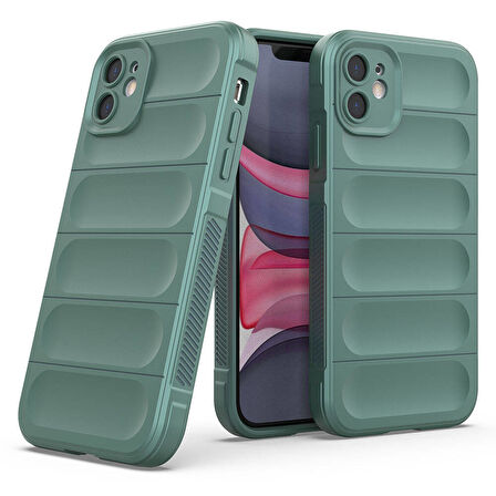 Apple Uyumlu iPhone 11 Kılıf Esnek TPU Oyuklu Arka Yüzey Tasarımlı  Etnik Silikon Kapak