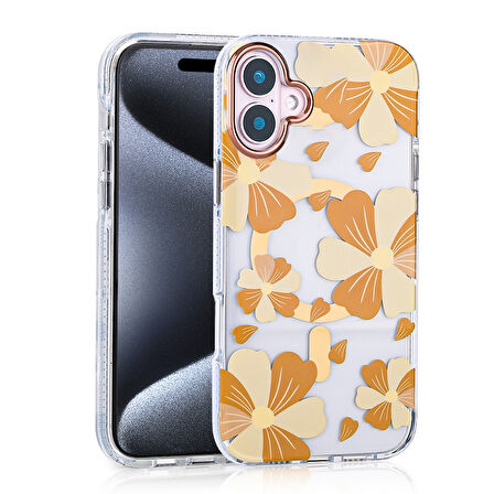 Apple iPhone 16 Plus Kılıf M-safe Şarj Özellikli  Papat Kapak