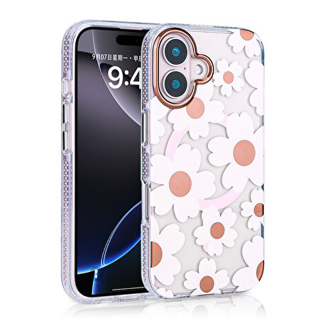 Apple iPhone 16 Plus Kılıf M-safe Şarj Özellikli  Papat Kapak