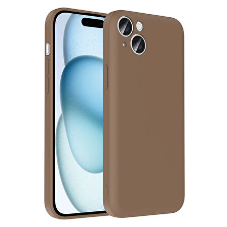 Apple iPhone 15 Kılıf Kamera Korumalı Kartlık Hazneli  Vitra Kapak