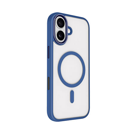 Apple Uyumlu iPhone 17 Kılıf Wireless Şarj Özellikli  Krom M-safe Silikon Kapak