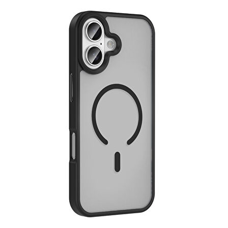 Apple Uyumlu iPhone 17 Kılıf M-safe Şarj Özellikli Mat Arka Yüzey Zore Sio Kapak
