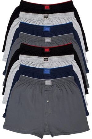 Erkek Penye Düz Boxer 4'lü
