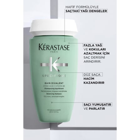 Specifique Bain Divalent Yağlanma Karşıtı Şampuan 250 ml