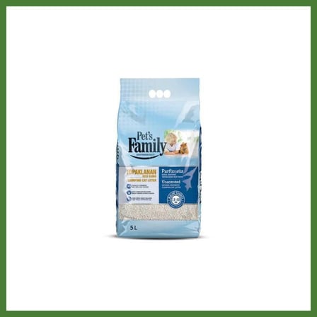 Pets Family Naturel Kalın Bentonit Kedi kumu 5Lt 1 Adet ALK