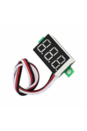 0.36 Inch Dc 4,2v-30v Dijital Voltmetre Kırmızı 3 Telli 0.36” Dc 0-30v Voltaj Besleme Güç Kaynağı