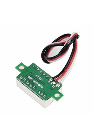 0.36 Inch Dc 4,2v-30v Dijital Voltmetre Kırmızı 3 Telli 0.36” Dc 0-30v Voltaj Besleme Güç Kaynağı