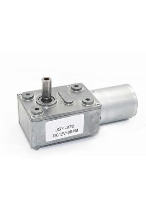 Jgy370 Dc 12v 10 Rpm Redüktörlü Dc Motor 2 Yönde Dönme L Tip 15kg.cm Yüksek Tork Metal Dişli