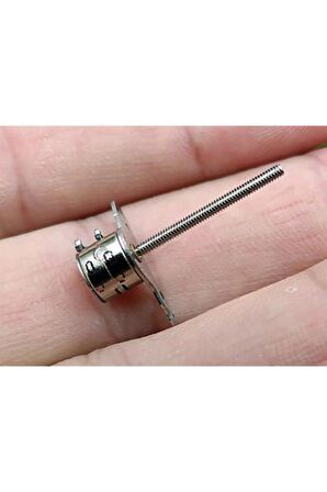 Micro Step Motor Uzun Mil 6x5,5mm 2 Faz Long Shaft (dikkat Çok Küçüktür )