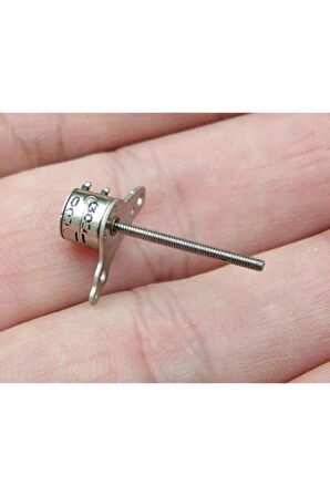 Micro Step Motor Uzun Mil 6x5,5mm 2 Faz Long Shaft (dikkat Çok Küçüktür )