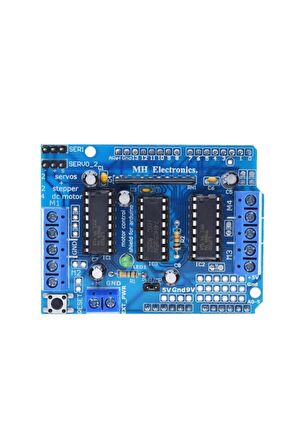 L293d Motor Shield-36v - 4 Dc Motor Sürücü - 2 Step Motor Sürücü