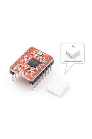 A4988 Step Motor Sürücü-m Soğutucu, 35v 2a, 3d Yazıcı, Cnc