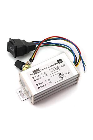 20a 60v Dc Motor Pwm Hız Kontrol Devresi %0~100 Ayarlanabilir Yön Kontrol Anahtarlı