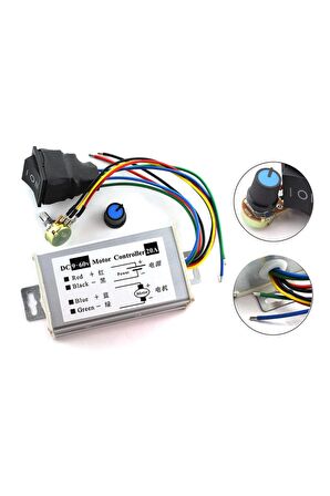 20a 60v Dc Motor Pwm Hız Kontrol Devresi %0~100 Ayarlanabilir Yön Kontrol Anahtarlı