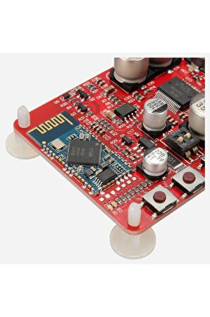 Tda7492p 2x25w Bluetooth Alıcılı Ses Amfi Kırmızı