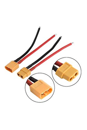 Xt60 Kablo Çifti 10cm-lipo Pil Batarya Bağlantı Kablosu