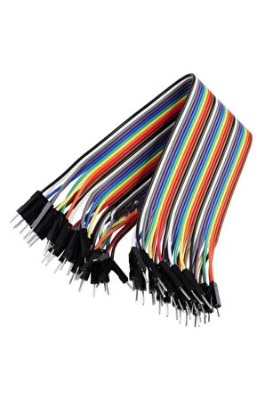 20cm 40 Pin Erkek Erkek Dupont Kablo