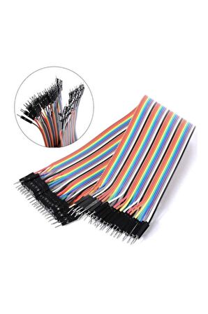 20cm 40 Pin Erkek Erkek Dupont Kablo