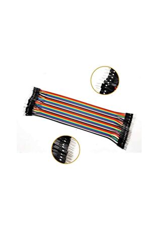 20cm 40 Pin Erkek Erkek Dupont Kablo