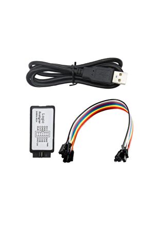 Usb Lojik Analizör  24 mhz 8 Kanal - Spı I2c Uart Can Dmx512 Profesyonel Data Inceleme Debug Aracı