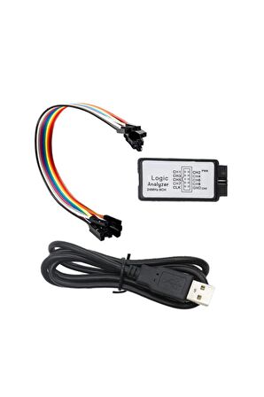 Usb Lojik Analizör  24 mhz 8 Kanal - Spı I2c Uart Can Dmx512 Profesyonel Data Inceleme Debug Aracı