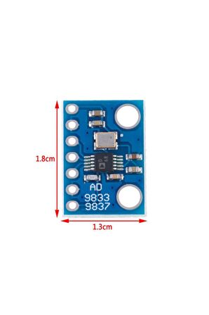 Ad9833 Sinüs Kare Ve Üçgen Sinyal Jeneratör Modülü Spı 0.1hz-25mhz 28 Bit