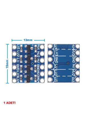 4 Kanal 2 Yönlü Lojik Seviye Dönüştürücü-5v 3.3v Sinyal Uygunlaştırıcı Iıc I2c Spı Uart Bi-direction