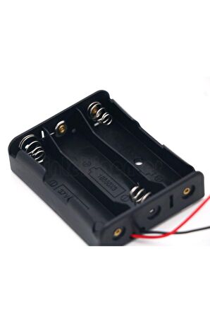 18650 3lü Pil Kutusu Seri Bağlı 3 Adet 11.1v Seri Lityum Lion Batarya Yuvası