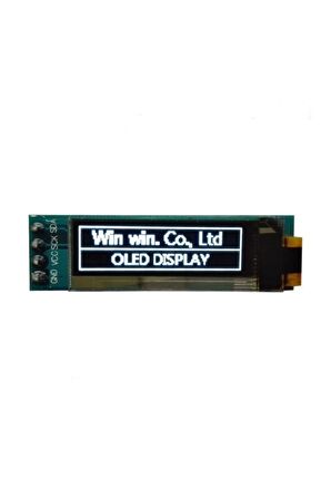 128x32 Oled Lcd Ekran 0.91 Inch Beyaz Arduino Uyumlu